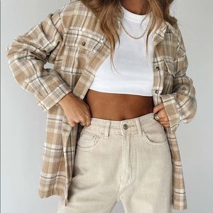 Princess Polly Mika shirt multi flannel